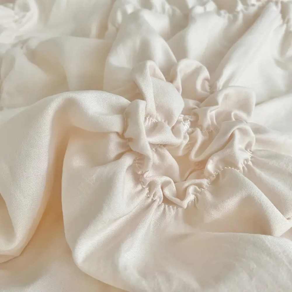 Fleur Pinch Pleated Quilt Cover Set