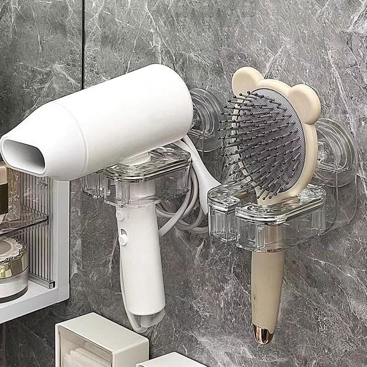 Portable Rotating Hair Dryer Rack | 2pc Set